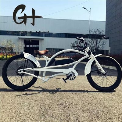 Velocidade única 750W 28MPH 48V 17AH 24inch 3.0 Chopper pneu bicicleta elétrica Beach Cruiser