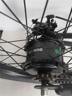 Bicicleta elétrica de cruzeiro de praia de 24 polegadas com motor sem escova de 48V e pneus de 3.0