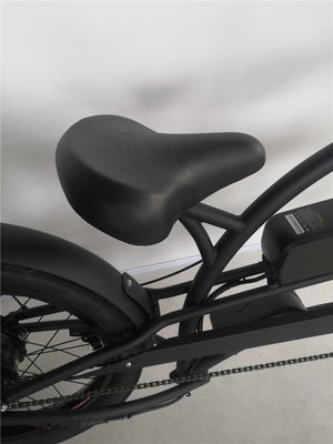 Bicicleta elétrica de cruzeiro de praia de 24 polegadas com motor sem escova de 48V e pneus de 3.0