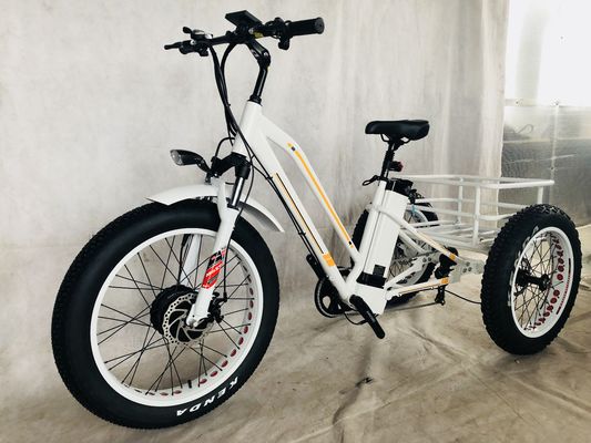 Grande potência 48V 13AH 750W 45KM/H UL2849 Bafang Motor dianteiro Elétrico Triciclo de pneus gordos 20