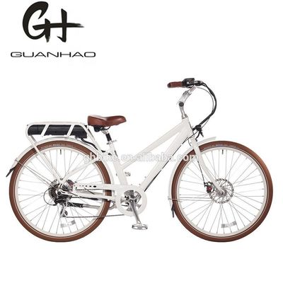 Fabricado 28 polegadas City Ebike estilo bicicleta elétrica com bateria de alumínio