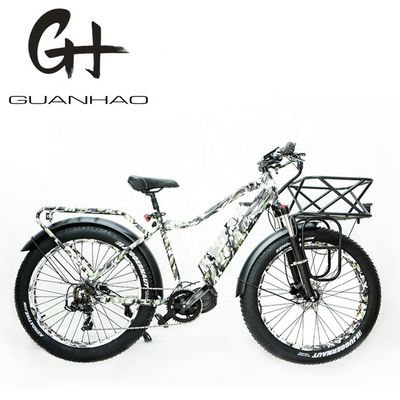 Freio de disco 26 polegadas 1000W bicicleta de montanha elétrica com bateria de 17AH e motor BaFang M620