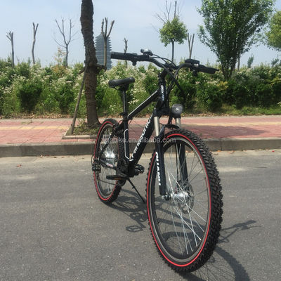 Bateria oculta bicicleta de montanha elétrica com garfo de aço e 21 velocidades