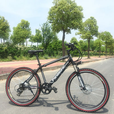 Bateria oculta bicicleta de montanha elétrica com garfo de aço e 21 velocidades