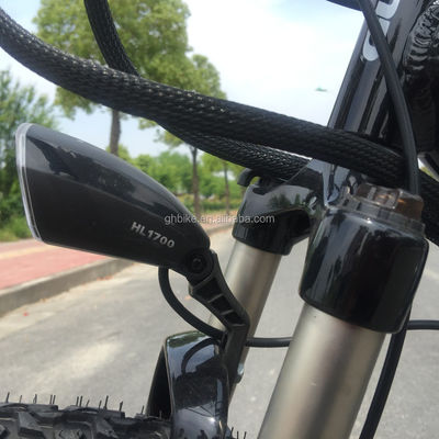 Bateria oculta bicicleta de montanha elétrica com garfo de aço e 21 velocidades