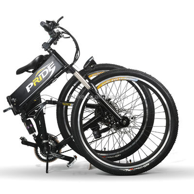 Estrutura de energia verde 26 polegadas 350W 36V bicicleta elétrica dobrável Estrutura de aço carbono