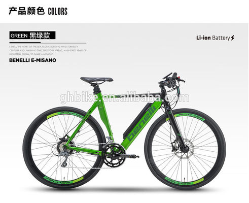 Bicicleta elétrica de potência de 200W com rodas de 700C e freewheel de velocidade única