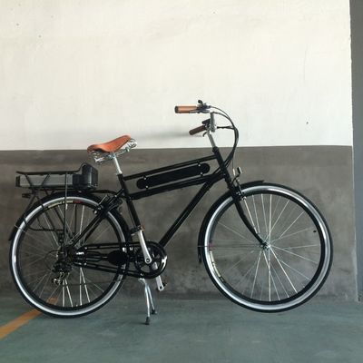 Alumínio Hub 28 polegadas 36V 15AH Cargo Tradição Vintage Clássico Homens 250W PAS E-bicicleta