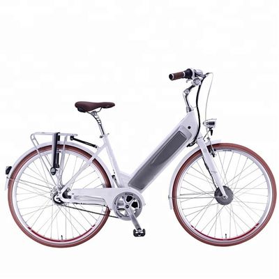 Single Speed 200-250W Green City Electric Bike para o mercado europeu 26 polegadas A2B em verde