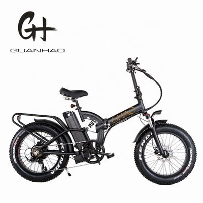 Bateria de lítio de 48V 14Ah Samsung 7 velocidade 750W 20&quot; 4.0 Full Suspension Frame E-bike dobrável