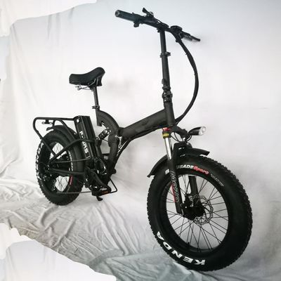 Bateria de lítio de 48V 14Ah Samsung 7 velocidade 750W 20&quot; 4.0 Full Suspension Frame E-bike dobrável