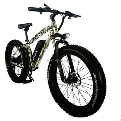 26 polegadas 750W Camuflagem Cor do Exército Neve Bicicleta Elétrica 48V NÃO dobrável