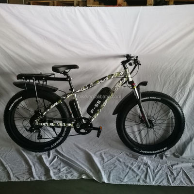 26 polegadas 750W Camuflagem Cor do Exército Neve Bicicleta Elétrica 48V NÃO dobrável