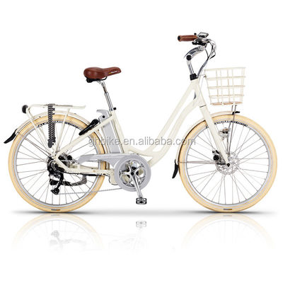 Ladies Beach Cruiser Vole Kensington bicicleta elétrica com 48V de voltagem e estrutura de alumínio