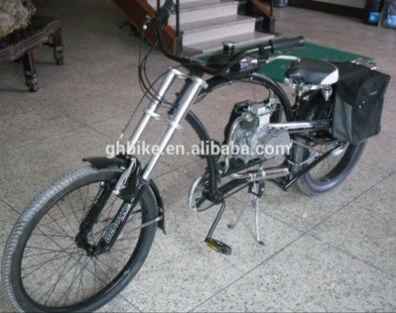 Motor Chopper de 24' 80CC com estrutura de liga de alumínio Cool Design USA Standard Motorcycle