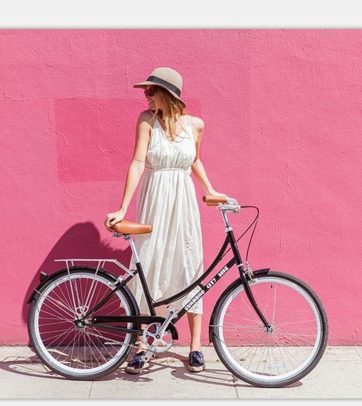 28&quot; Alumínio V Brake City Bike para Idosos Classic Vintage Design