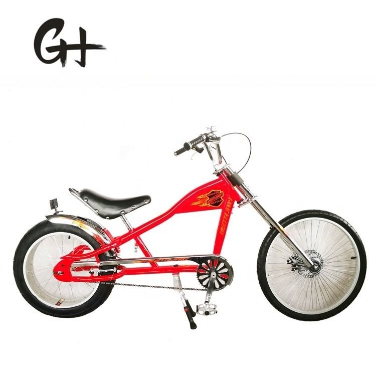 24&quot; V Brake/ Disc Brakes 4.0 Pneus Single Speed Chopper Bike para o mercado americano