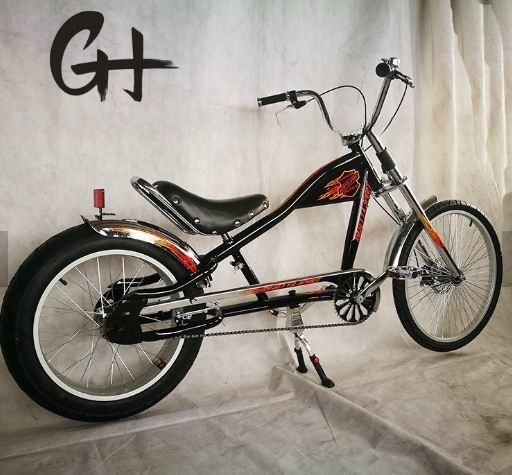 2020 24&quot;-20&quot; Single Speed OEM/ODM Made in Big Adult CE Chopper Bike com garfo de alumínio