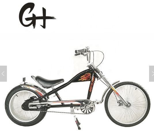 Big Adult CE Chopper Bike 24&quot;-20&quot; Single Speed OEM/ODM com borda de alumínio e garfo feito