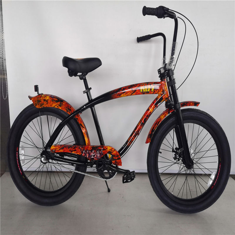 15 kg de pneu gordo City Bike Interior 3 velocidade 3,0 &quot;Vintage Adultos Beach Cruiser Bike 24 polegadas