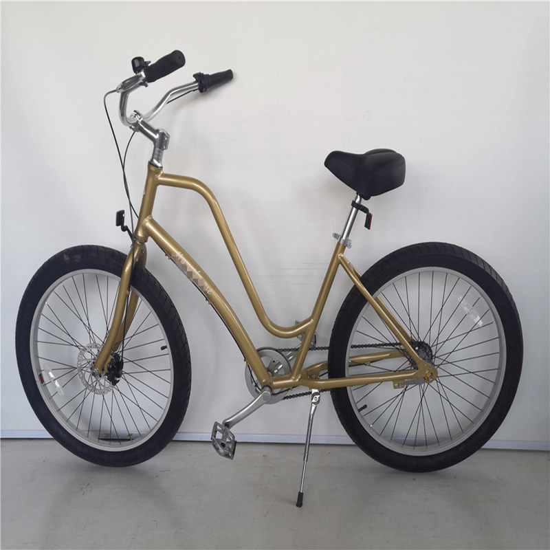 26 polegadas 3 velocidade Conforto híbrido passo através de bicicleta Beach Cruiser com logotipo personalizado
