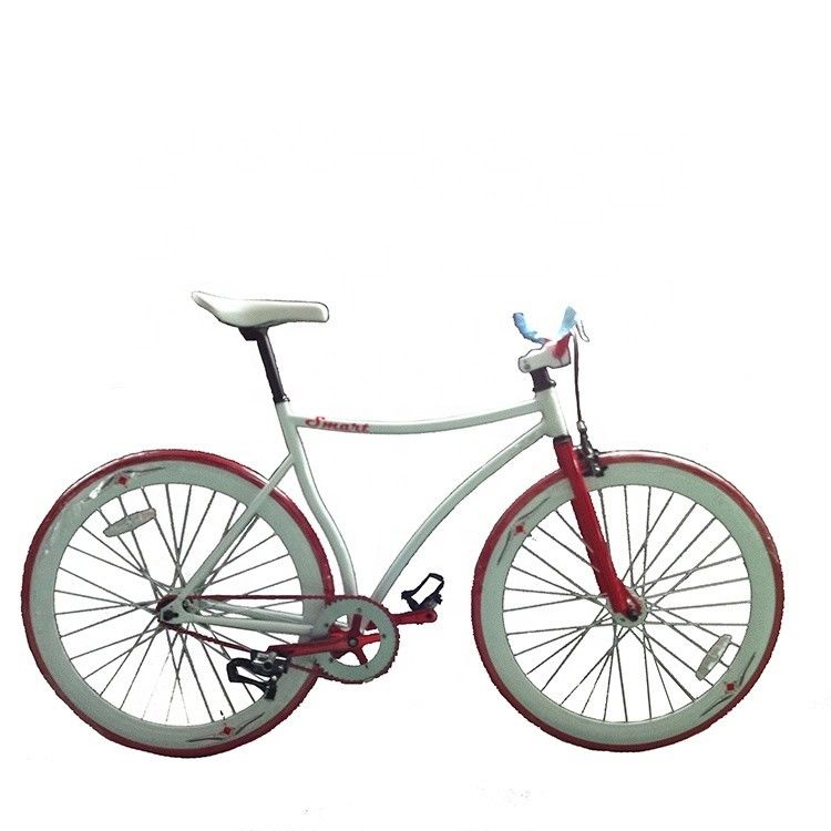 Customizado CE Hi-Ten Steel Frame 700C Single Speed Fixed Gear Bike para meninos