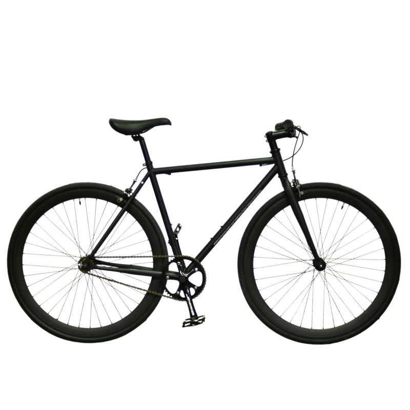 Quando Hub Cor preta Personalizar 700x28C Estrutura de aço Vintage Fixie Bicicleta de engrenagem fixa