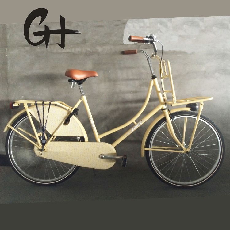 28 polegadas Old Man City Bike Classic Dutch Bike com estrutura de aço e freio duplo V