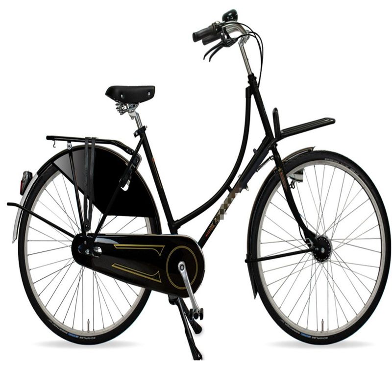 Bicicletas holandesas de 28 polegadas em Amsterdã Classic Oma Fiets Quadro duro 22 kg Peso bruto