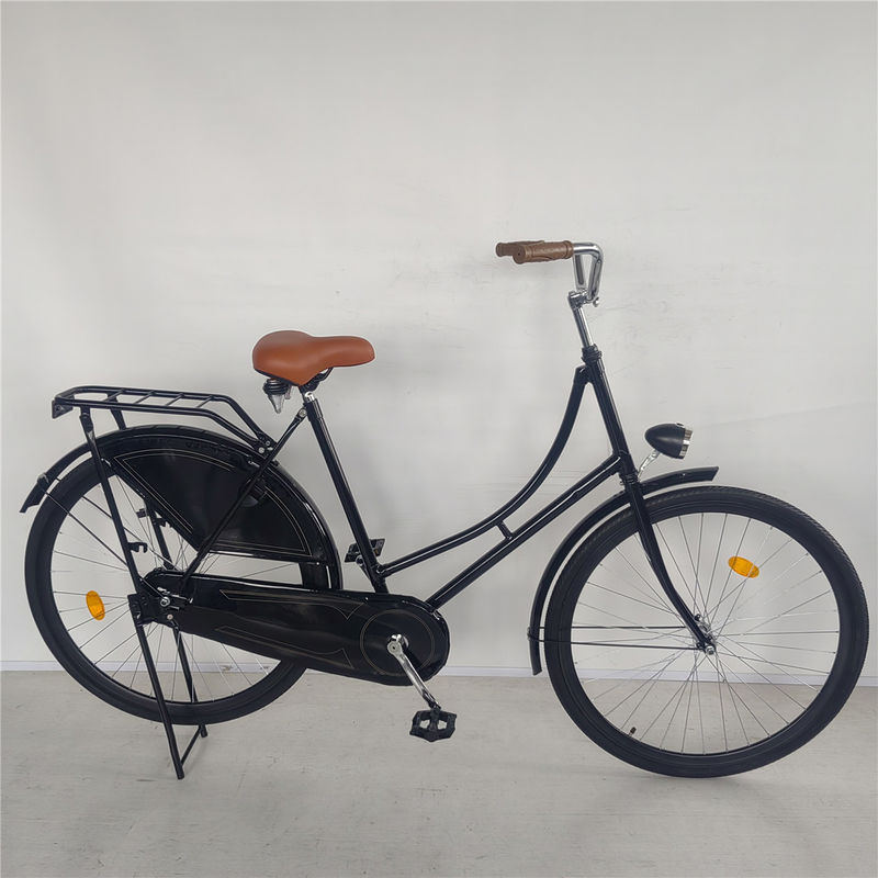 Single Speed 28 Inches Vintage Classic Black Lady Oma Holland City Cruiser Dutch Bike Bicicleta para Mulheres