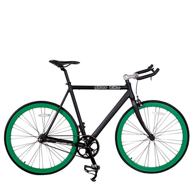 USA CE Track Fixie Bike 700C Frame de alumínio OEM Single Speed com tronco de liga de alumínio