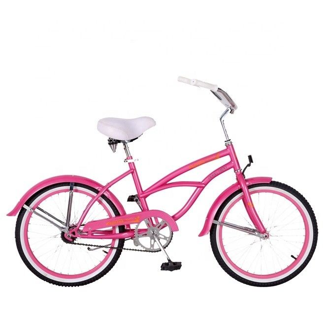 20&quot; Single Speed Coaster Brake Rosa Logotipo OEM Americano Mini Kid Small Frame CE Girl Beach Cruiser Bicicleta