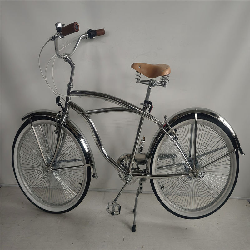 26 polegadas Alumínio Cadro Homens Adultos Beach Cruiser Bike com 7 velocidades Shimano Derailleur