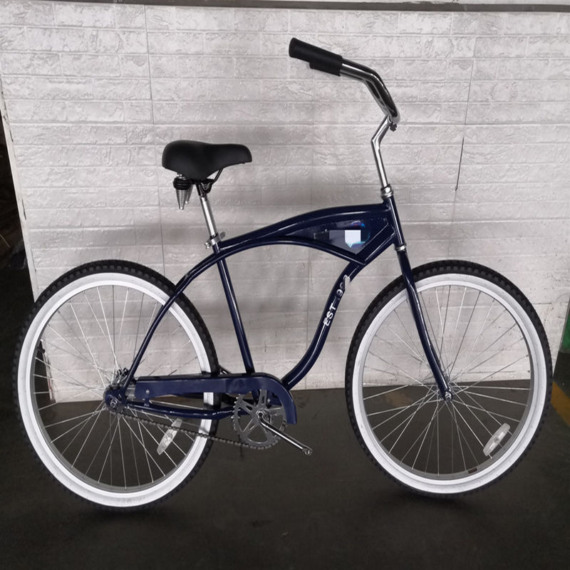 Big Logo Adultos 26 polegadas Single Speed Beach Cruiser Bicicleta com opção de porta dianteira