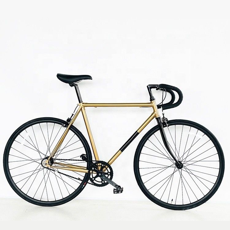 OEM Color 700C Lugged Frame Fixie Gear Bicicleta com peças de alumínio e estrutura de aço