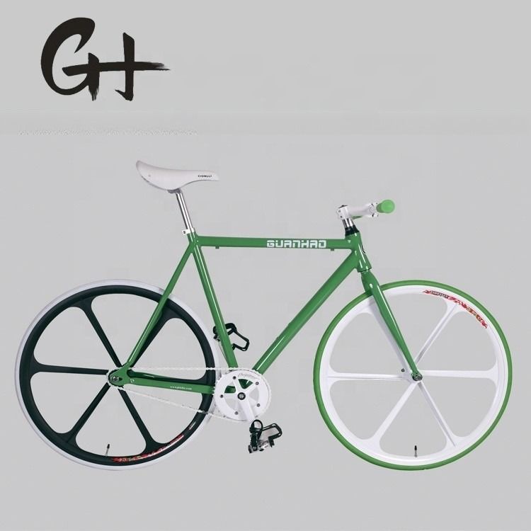 Bicicleta de engrenagem fixa de cor personalizada com estrutura de liga de alumínio e roda pequena de liga de magnésio