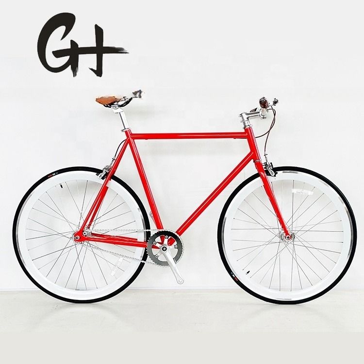 Certificado CE 700C 4130 CR-MO Estrutura de aço Bicicleta de engrenagem fixa com sistema de travagem de calibre