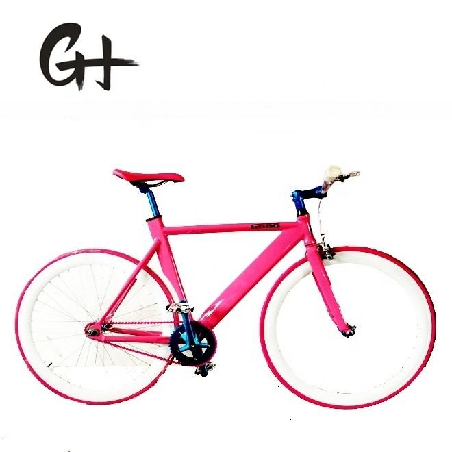 Logotipo ODM OEM Cor 700C Single Speed Track Bike com estrutura e garfo de alumínio leve