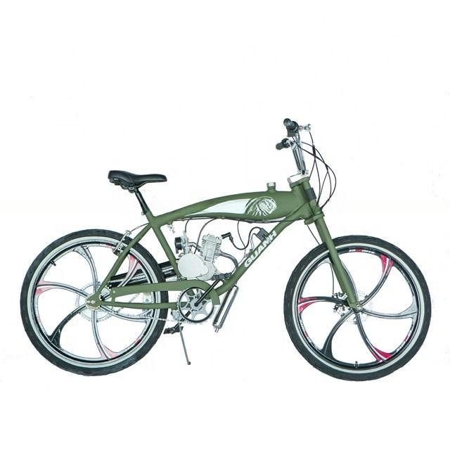 23 kg Peso Bruto 26&quot; Tanque Interno Alumínio Chopper Gas Bike com motor de 2 tempos