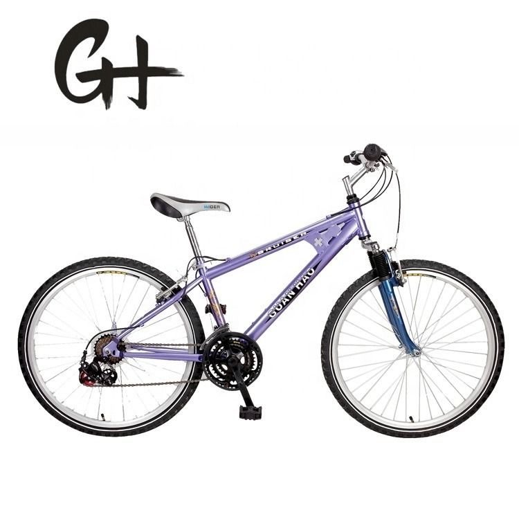 Sem fio Alumínio Stem 26 &quot;Homens Shimano 21S MTB Mountain Bike com suspensão dianteira