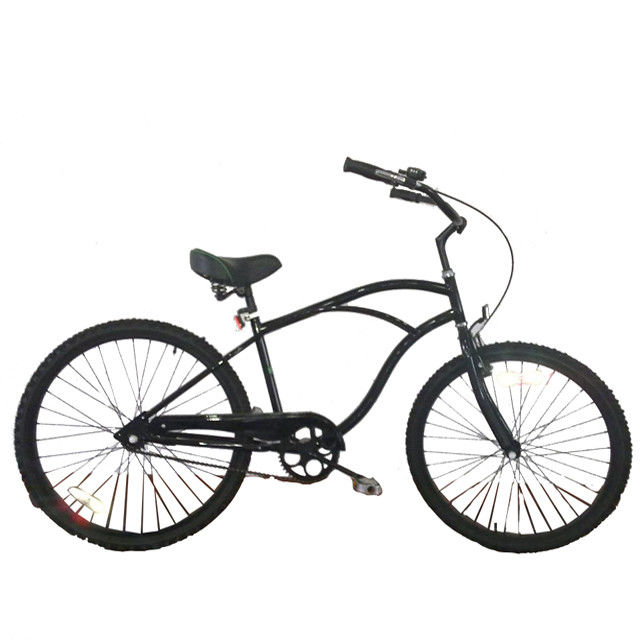26 &quot;Mens Style Adult Beach Cruiser Bike com freio de montanha-russa de velocidade única e quadro duro