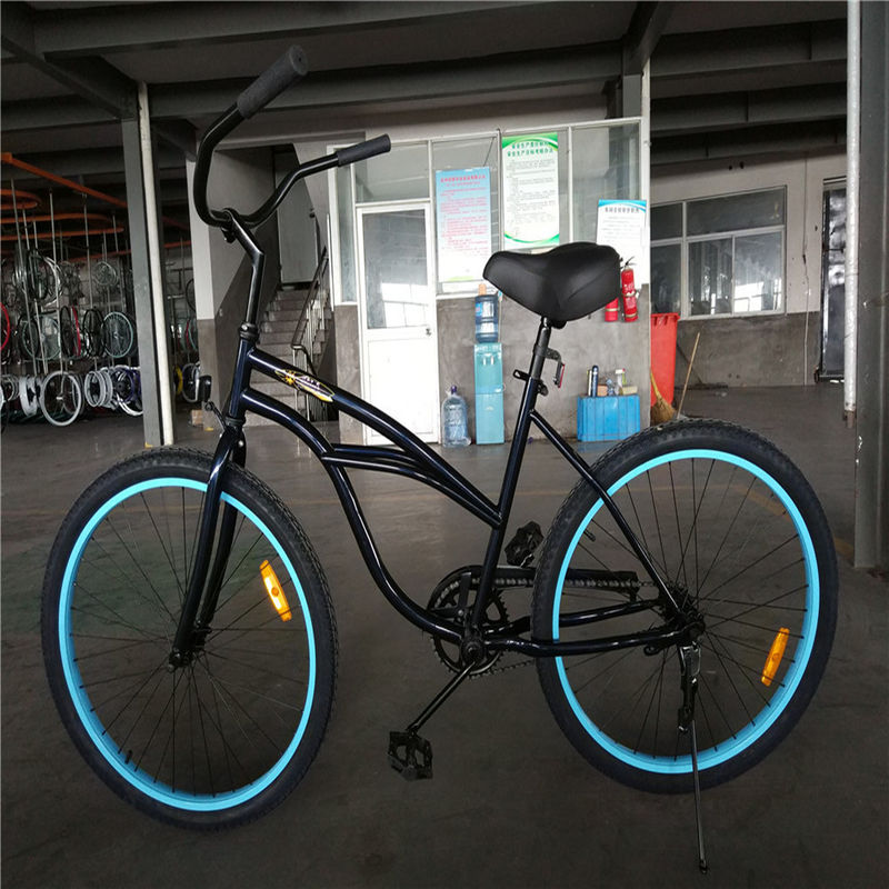 26 polegadas Custom Stretch Single Speed Foot Brake Beach Cruiser Bike com Pedal Ordinário
