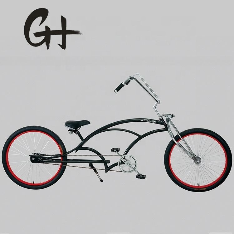 26 polegadas Chopper estilo Beach Cruiser Bicicleta com garfo de aço e capacidade de carga de 150 kg
