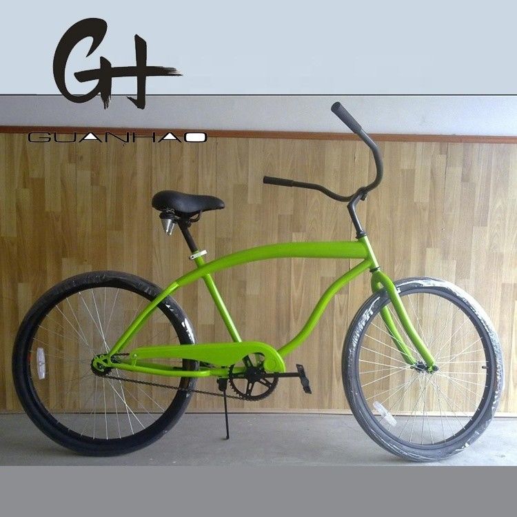 170 mm Crank Confort Saddle 26 polegadas Single Speed Coaster Brake Homens Beach Cruiser Bike