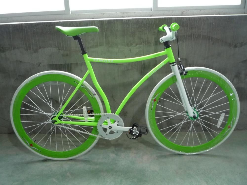 Acessível RED MIX BULE Colorido Fixed Gear Bike Fixie Bicicleta com tronco de aço 10kg