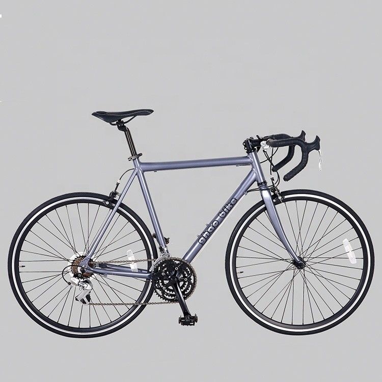 Material de garfo Liga de alumínio SHIMANO 700C Quadro de bicicleta de corrida de 18 velocidades Borda de alumínio 14