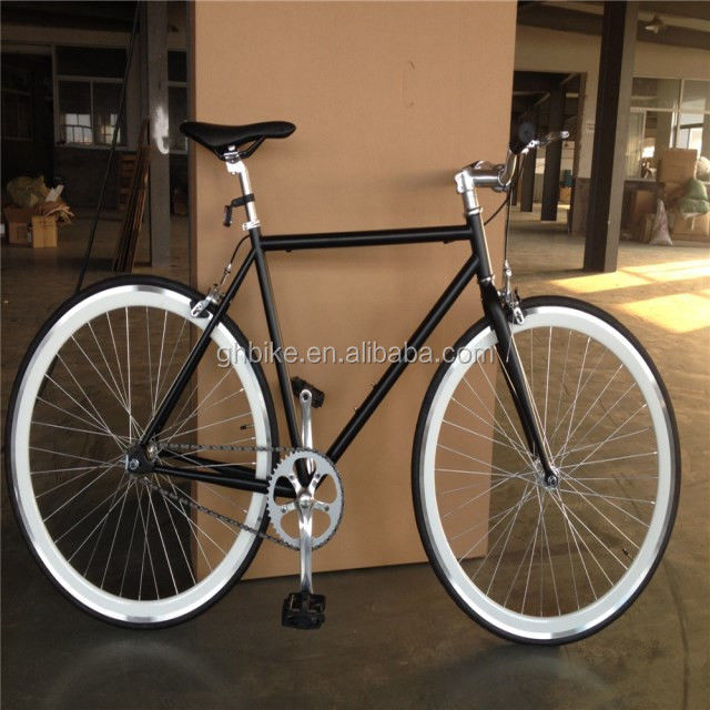 Pedal Fixie Bike comum 700c Bicicleta de velocidade fixa única com freio duplo V