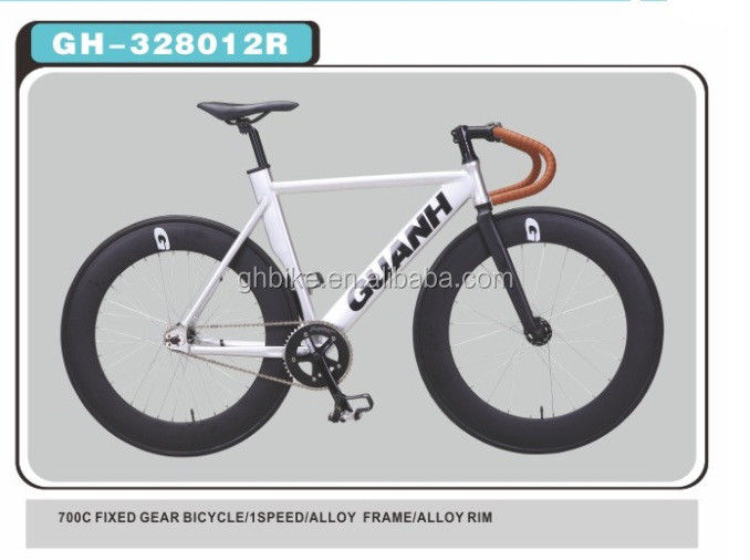 Bicicleta de engrenagem fixa de liga de alumínio 700C personalizada com peso brilhante de 13 kg e cor Pantone