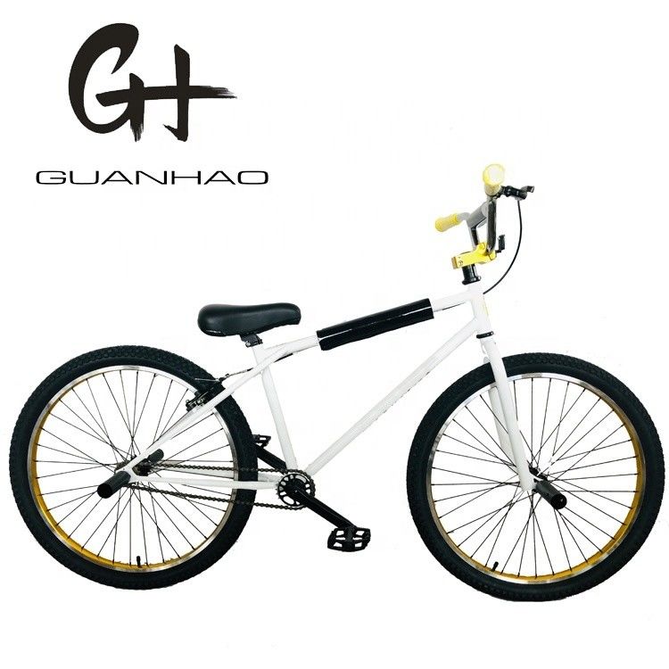 Logotipo personalizado Bicicleta BMX de 26 polegadas com estrutura de aço Hi-Ten e pequeno anel de cadeia de 25T