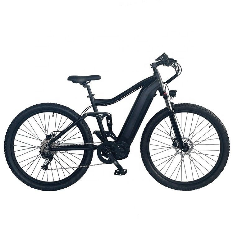 26*4&quot; Largura do pneu 48V 1000W 17AH BAFANG Motor Médio Elétrico Full Suspensão Mountain Bike